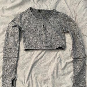 Gymshark long sleeve crop top